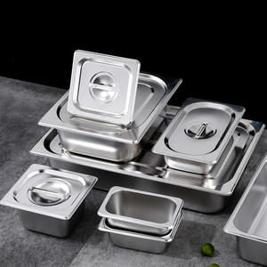 Gastro norm Container GN Pan Hotel und Restaurant Küchen ausstattung mit Multi-Size-Edelstahl-Material für Camping - Product Image 4