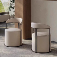 Chaise de salon nordique moderne minimaliste avec dossier, chaise de relaxation de luxe pour la maison