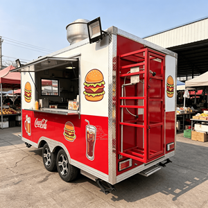 Carrito de Venta Móvil Personalizado, Camión de Comida para Té de Burbujas, Camión de Comida Estilo Americano, Cocina Móvil, Remolque de Comida, Remolque de Helados - Product Image 2