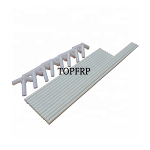 Custom White Fiberglass <b>Rod</b> and Connector for Takeaway Boxes - Product Image 1