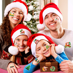 Christmas <b>Stickers</b> Self Adhesive Decorative Custom Shapes Holiday Gifts for Water Bottles - Product Image 1