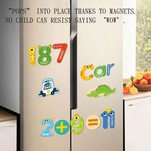 Puzzles pour bébés colorés, sûrs et fiables, de grande taille, animaux, formes, lettres majuscules, aimants pour réfrigérateur - Product Image 5