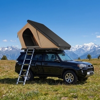 Tente de toit rigide personnalisée pour voiture, ouverture latérale rapide, avec échelle télescopique pour le camping et les voyages tout-terrain