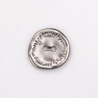 Bouton en métal chic à deux trous, motif soleil irrégulier, édition économique simple, pour chemises, manteaux, chemisiers, pulls et tricots