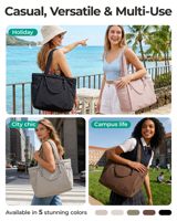 Bolsa de Yoga y Pilates para Mujer |   Bolso Bandolera de Poliéster Impermeable Ligero de 23L con Cierre de Cremallera y Asa Anudada para Esterilla de Yoga