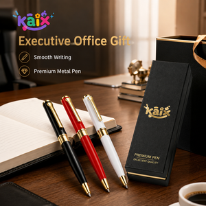Stylos métalliques de luxe KAIX avec finition OEM, boîte cadeau, logo personnalisé, stylos d'affaires pour cadeaux d'entreprise - Product Image 3