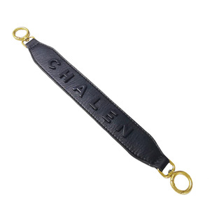 CNAHEL Leather <b>Bag</b> Strap Black Handle With English Lettering Fashionable Rope Type Summer 2021 - Product Image 5