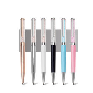 TTX-bolígrafos dorados de cristal y Diamante, bolígrafos de Metal con purpurina y arena líquida - Product Image 1