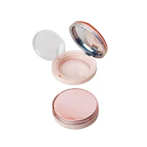 Kosmetik Pink Mewah Wadah Padat Bubuk Plastik Kosong untuk Kemasan Makeup