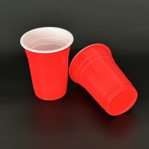 16oz dùng một lần <span class=keywords><strong>PP</strong></span> Ly nhựa đen/đỏ/vàng nhiều màu nước giải khát ly nhựa - Product Image 5