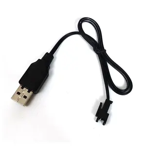 빠른 충전 3.7V 또는 7.4V 배터리 USB 충전기 팩 SM 2P 플러그 드론 전기 장난감 USB 충전 케이블 만들기