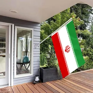3X5FT Levendige Kleuren En Uv Vervagen Alle Verschillende Landen Professionele Vlag Fabriek Iran Vlag