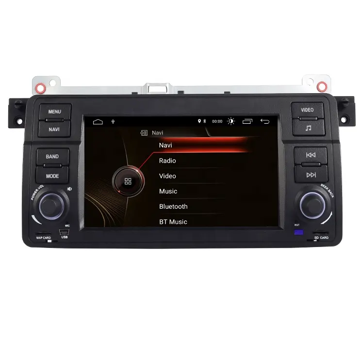 Tersedia 7 "Pemutar Multimedia Mobil Layar Sentuh, Navigasi GPS Mobil untuk BMW E46 Android 10