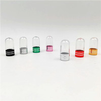 Emballage de bouteille de capsule vide en aluminium PS vide mini bouteilles de capsule vides hexagonales personnalisées