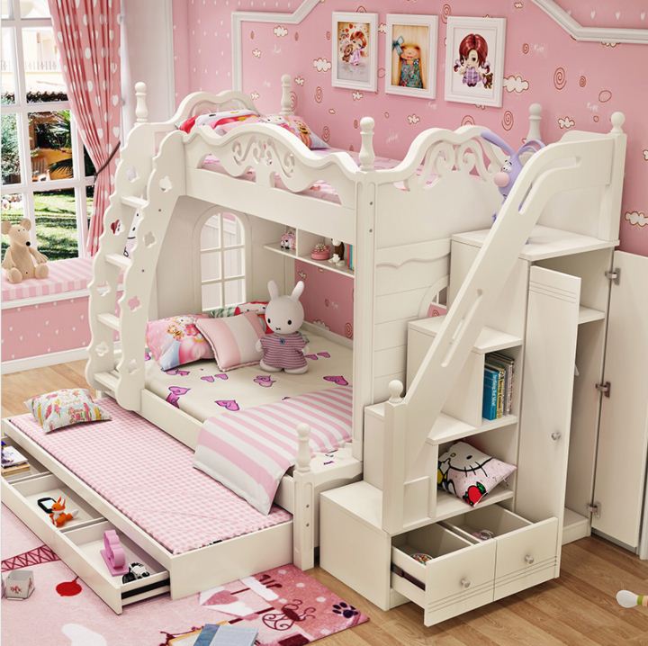 新しくデザインされた子供用ベッドプリンセスキャッスルベッド