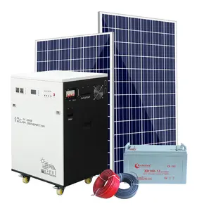 フルスタンドアローンソーラー300ワット3.5kw 2.5kw 5kw 6.5kwオフグリッド太陽光発電システム