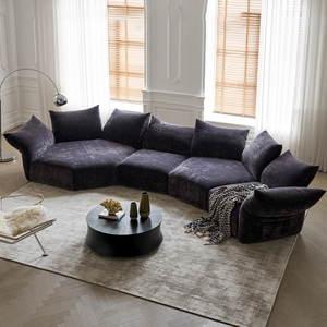 Sofá moderno estilo simple sala de estar Villa tela esponja relleno apartamento conjunto hoteles - Product Image 1