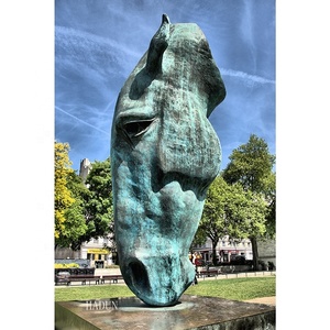 Famous Bronze Large Size Still Water Horse Head Statue <strong>London</strong> - Product Image 3