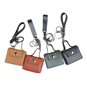 QY <b>Cute</b> PU Leather Coin <b>Purse</b> Keychain Mini Irregular Shape Bag Charm Carabiner Accessories for Women - Product Image 3