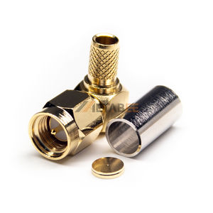 Conector SMA para Cable RG58 LMR195 RG400 |   Conector y Enchufe de Crimpado de 50 Ohmios |   Adaptador RF Chapado en Oro para Sistemas de Antena de Baja Pérdida - Product Image 5