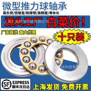 Roulement à billes à pression planaire miniature en acier inoxydable, diamètre intérieur 23-13, cage en acier - Product Image 2