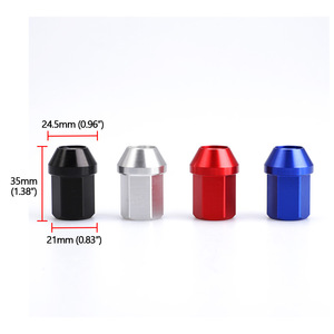 CNSPEED น็อตล้ออลูมิเนียมอัลลอยด์ M12x1.5 M12x1.25 สีแดงสำหรับการดัดแปลงรถยนต์ - Product Image 2