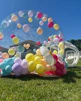 Tente gonflable imperméable à bulles dôme transparent personnalisé pour les événements de camping en plein air et les expositions de villégiature
