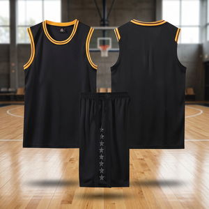 Maillot de basket personnalisé unisexe pour adultes, en maille respirante à col en V, avec logo frontal, séchage rapide - Product Image 2