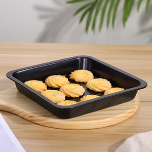 7 Inch Non-Stick Mini Square Baking Pan,Carbon Steel <strong>Brownie</strong> <strong>Tin</strong> &amp; Cake Mold for Oven Baking,Professional Grade Small Roast Tray - Product Image 5