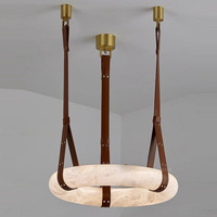 Lustre moderne en albâtre pour salon, chambre, salle à manger, hôtel, restaurant, design à installation suspendue