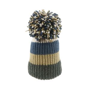 Wholesale OEM Winter Hat Beanies Custom Own Logo 100% Acrylic Knitted Pom Pom Big Bobble Image Plaid/Camouflage Beach - Product Image 4