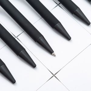Stylo bille publicitaire en métal noir et or avec écran tactile, stylo publicitaire de luxe, stylo bille personnalisé en or rose avec logo imprimé sur mesure - Product Image 3