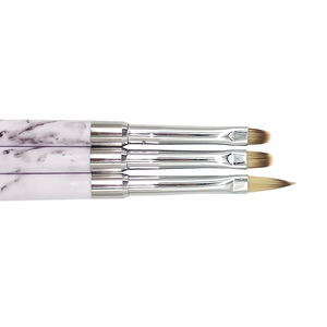 Ensemble de pinceaux à ongles liquides en forme de cœur orange pêche, pinceaux pour la peinture au gel UV acrylique, pour la conception de manucure - Product Image 2