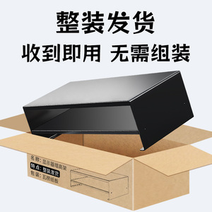 Desktop Computer Riser Stand With <b>Drawers</b> <b>Storage</b> <b>Box</b> Monitor Support Office Desk Organizer Rectangle Standing Type - Product Image 5