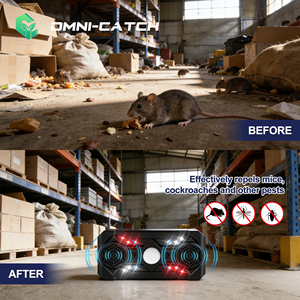 OMNI CATCH Repelente Ultrasónico de Ratas para Interiores con Sensor de Movimiento PIR, Altavoz Dual, Luz LED, Nuevo Control de Plagas 2026 para Ratones y Topos - Product Image 5