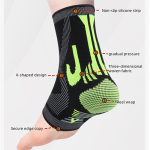 Manchons de cheville de sport respirants et compressifs pour la prévention des blessures avec une protection renforcée, unisexe, certifié CE - Product Image 4