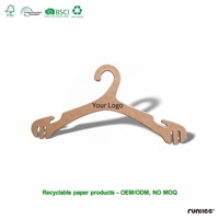 Cintres à soutien-gorge pliables en carton recyclé certifié, écologiques, avec logo personnalisé, OEM ODM, MOQ 1000 pièces, vente en gros, direct usine