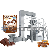 Machine de remplissage de sachets rotatifs, entièrement automatique, pour emballer des flocons de maïs, des macaronis, des granulés solides multifonctionnels
