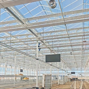 Invernadero de Vidrio Comercial Venlo para <span class=keywords><strong>Cultivo</strong></span> Hidropónico, Invernadero Agrícola de Vidrio con Sistemas de Soporte Completos - Product Image 6