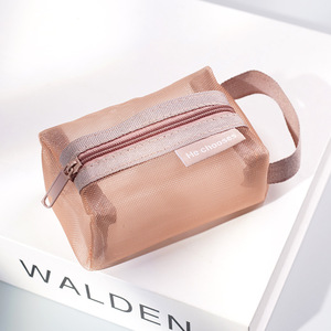 High Capacity <b>Makeup</b> <b>Bag</b> New Mesh <b>Transparent</b> Cosmetic <b>Bag</b> for <b>Makeup</b> Storage Portable Travel Cosmetic Organizer Women Handbag - Product Image 2