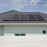 Sistem tenaga surya tanpa kisi, 1KW 2KW 3KW Kit Panel surya rumah sistem daya lithium untuk rumah dan berkemah