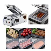 Machine à sceller les barquettes en plastique pour les restaurants, les supermarchés, les petites barquettes alimentaires, film alimentaire, pour sceller et emballer les aliments frais et cuisinés rapidement