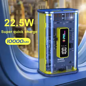 Echte Pd 10000Mah Draagbare Snellaad Telefoon 50000 Mah Vier Poort Uitgang Digitale Batterij Oplader Power Bank