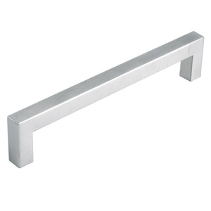 Furniture Hardware Accessories Stainless Steel Cabinet Handle Home Improvement Wardrobe Hollow Handle <strong>square</strong> Tube Silver Handle - Product Image 1