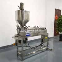 Machine de remplissage liquide Semi-automatique, Lotion cosmétique, eau, boisson, crème au miel, pâte à Piston