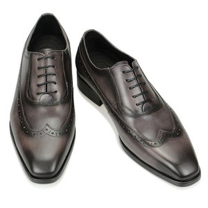 Nouvelle Arrivée Personnalisée – Chaussures Homme en Cuir Véritable Italien Peintes à la Main, Officielles, pour Affaires et Mariages, à Lacets Carrés, Légères - Product Image 5