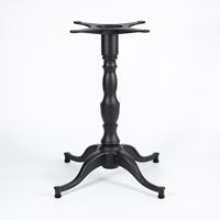 Base de table en fonte noire à 4 pattes, vente en gros directe d'usine, pieds de table en métal pour restaurant, café, mobilier commercial