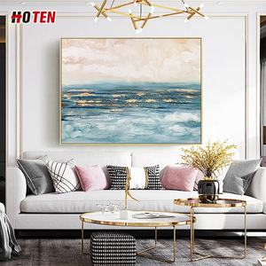 Dipinto Decorativo Marino Contemporaneo Minimalista Personalizzato, <span class=keywords><strong>Olio</strong></span> Astratto Dipinto a Mano su Tela per Soggiorno - Product Image 2