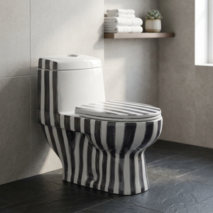 Dune Rustic Black One Piece Toilet for Man Women and Children Ceramic Supplier WC Sanitary Ware One Piece Monoblock Toilet - Product Image 2