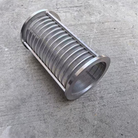 Filter layar kawat Wedge tahan lama & korosi untuk perawatan air SS304/316L dengan bahan logam komponen nilon inti